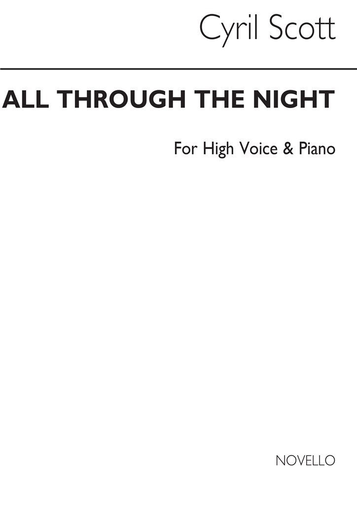 All Through The Night (High Voice and Piano)