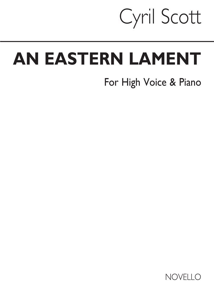 An Eastern Lament Op. 62 No.3 (High Voice and Piano)