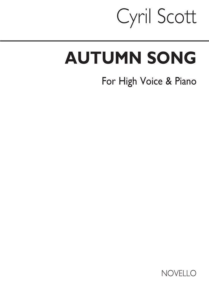 Autumn Song (High Voice and Piano)