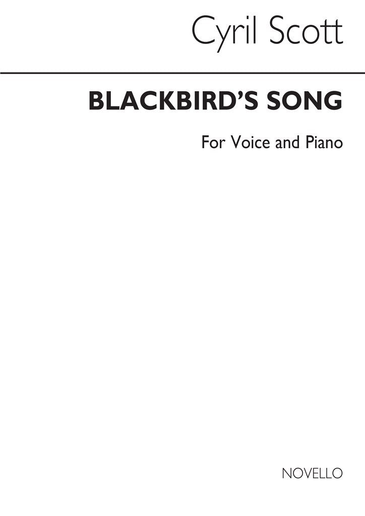 Blackbird's Song Op. 52 No.3-medium Voice/Piano