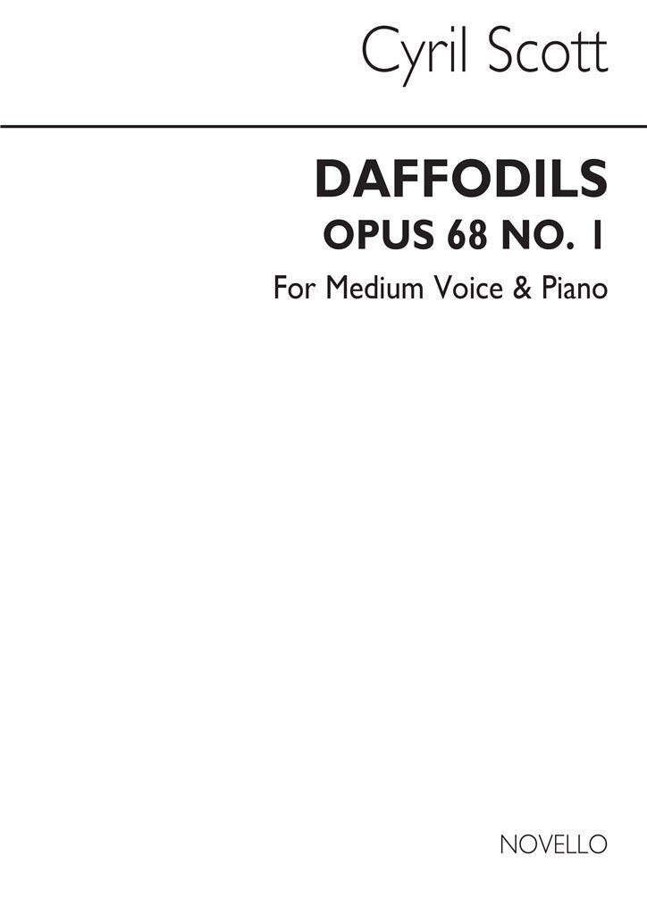 Daffodils Op. 68 No.1 (Medium Voice and Piano)