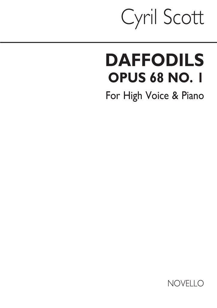 Daffodils Op. 68 No.1-high Voice/Piano