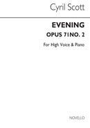 Evening Op. 71 No.2 (High Voice and Piano)