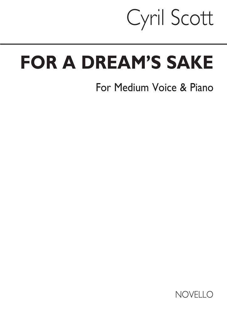 For A Dream's Sake (Medium Voice and Piano)