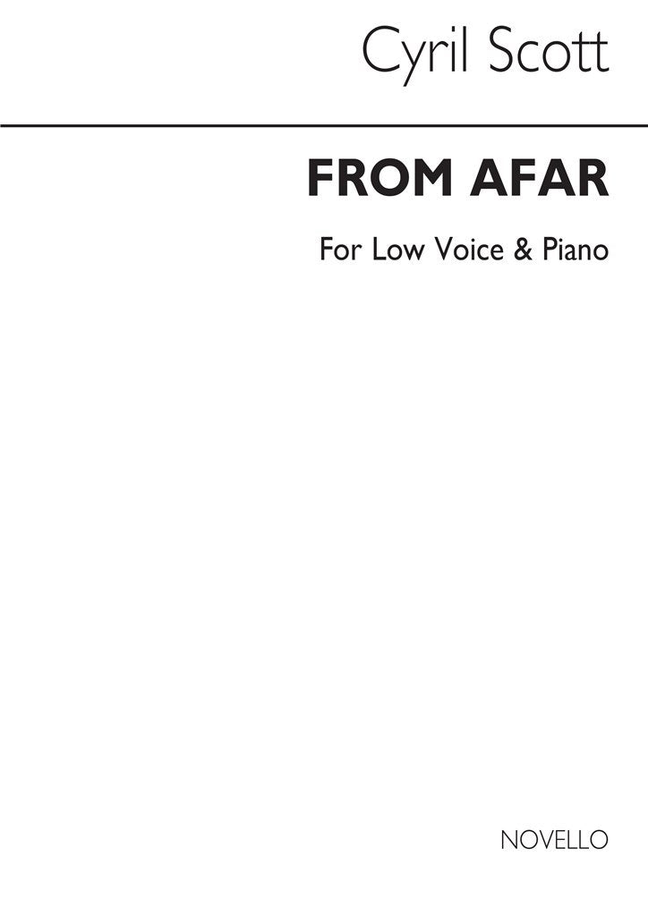 From Afar (D'outremer) (Low Voice and Piano)