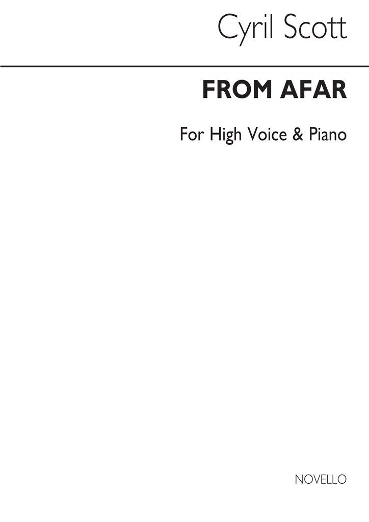 From Afar (D'outremer) (High Voice and Piano)