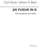 Scott/Bach Jig Fugue In G 2 Pianos/4 Hands