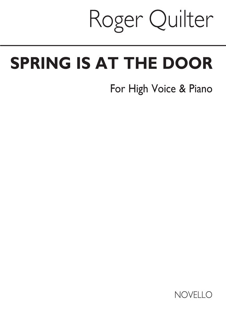 Spring Is At The Door (High Voice and Piano)