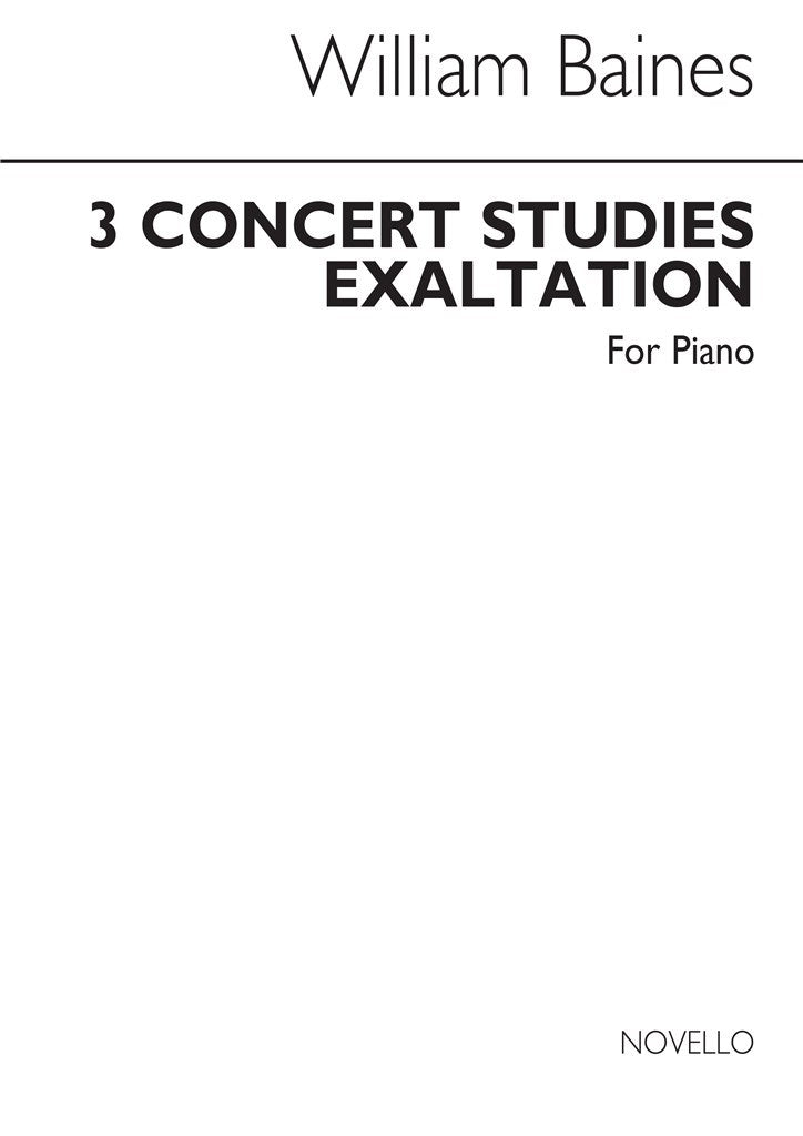 Exaltation (Three Concert Studies)