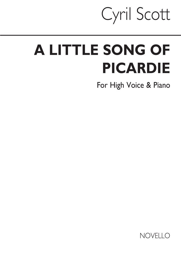 A Little Song of Picardie (High Voice and Piano)