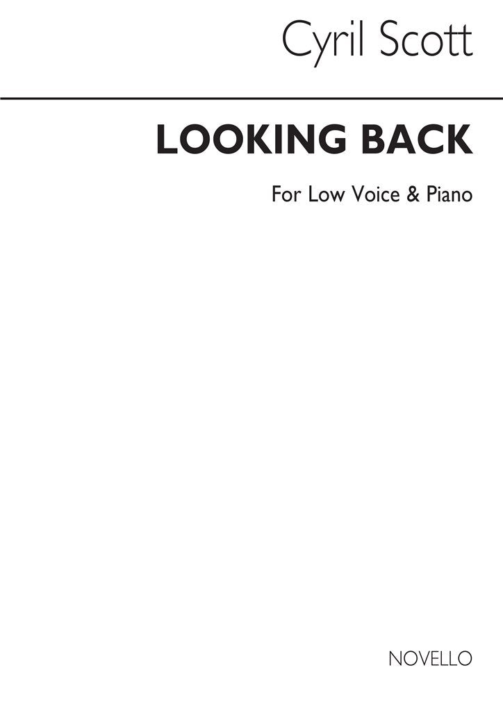 Looking Back (Low Voice and Piano)