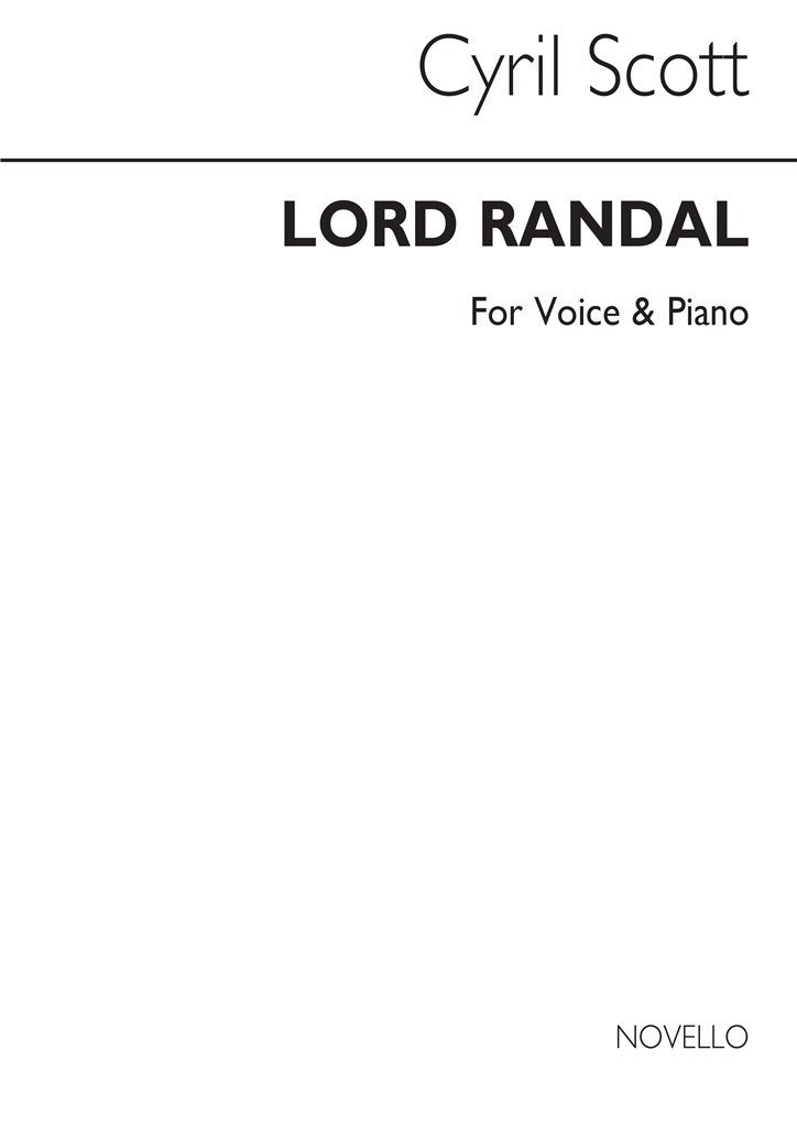 Lord Randal Voice/Piano