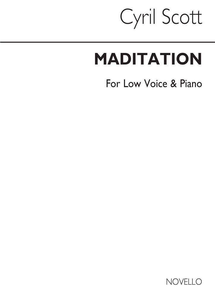 Meditation (Low Voice and Piano)