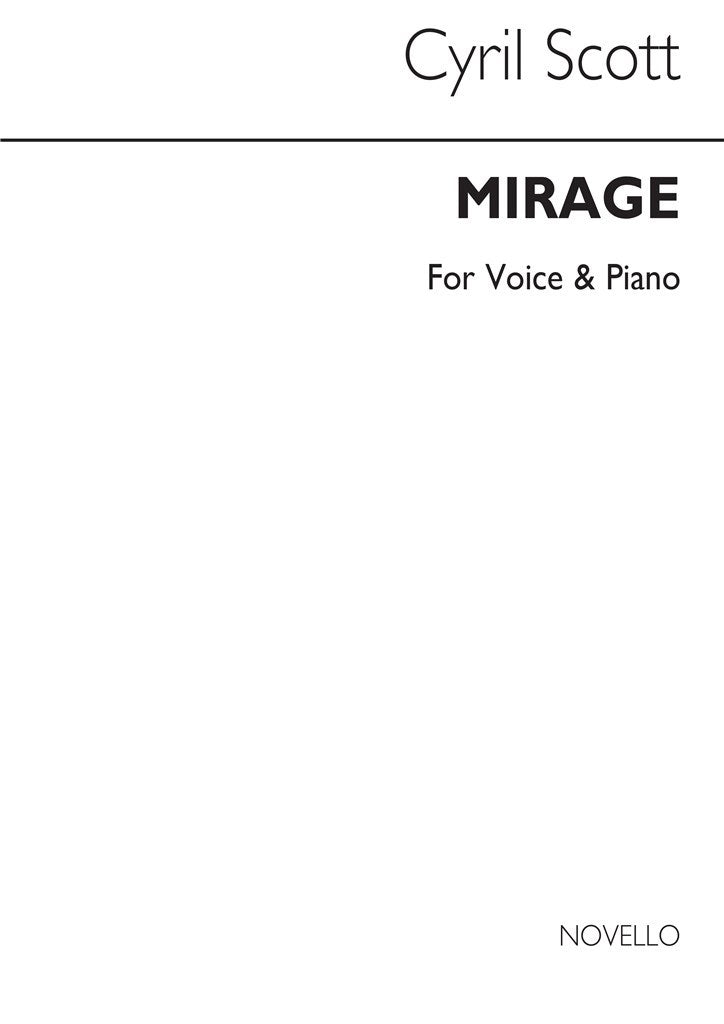 Mirage Op. 70 No.2 Voice/Piano