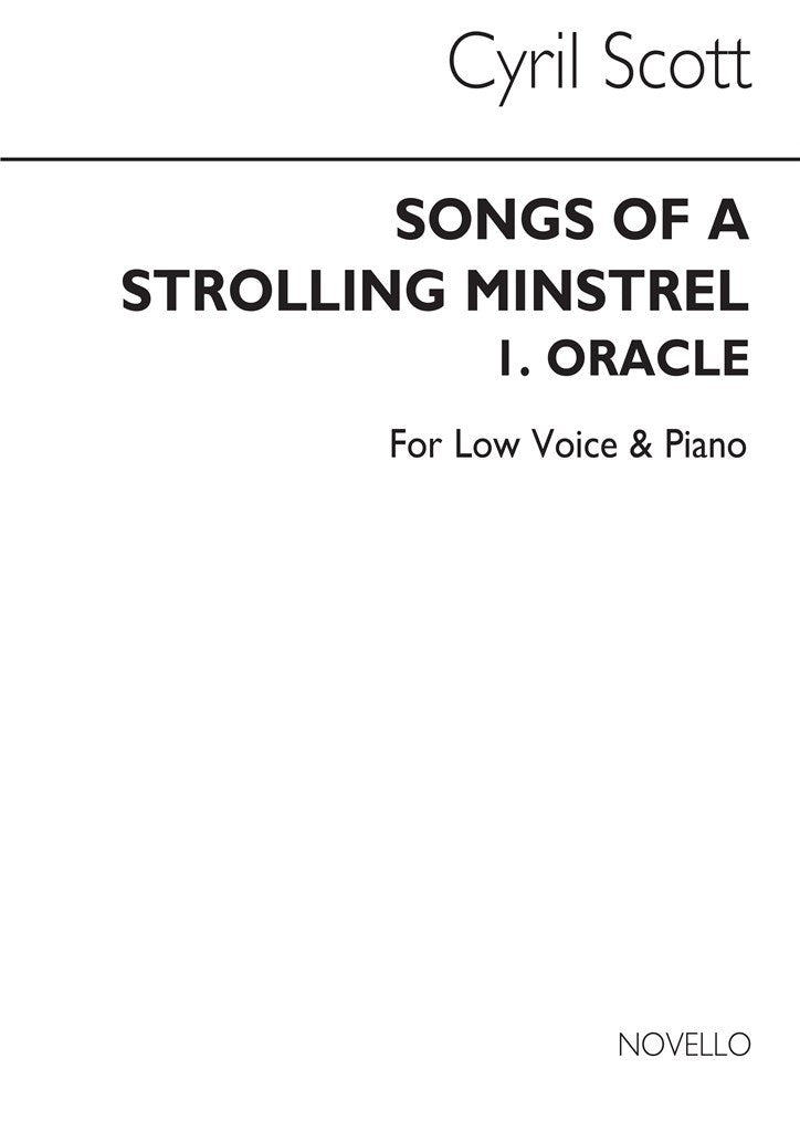 Oracle (Songs of A Strolling Minstrel) (Low Voice and Piano)