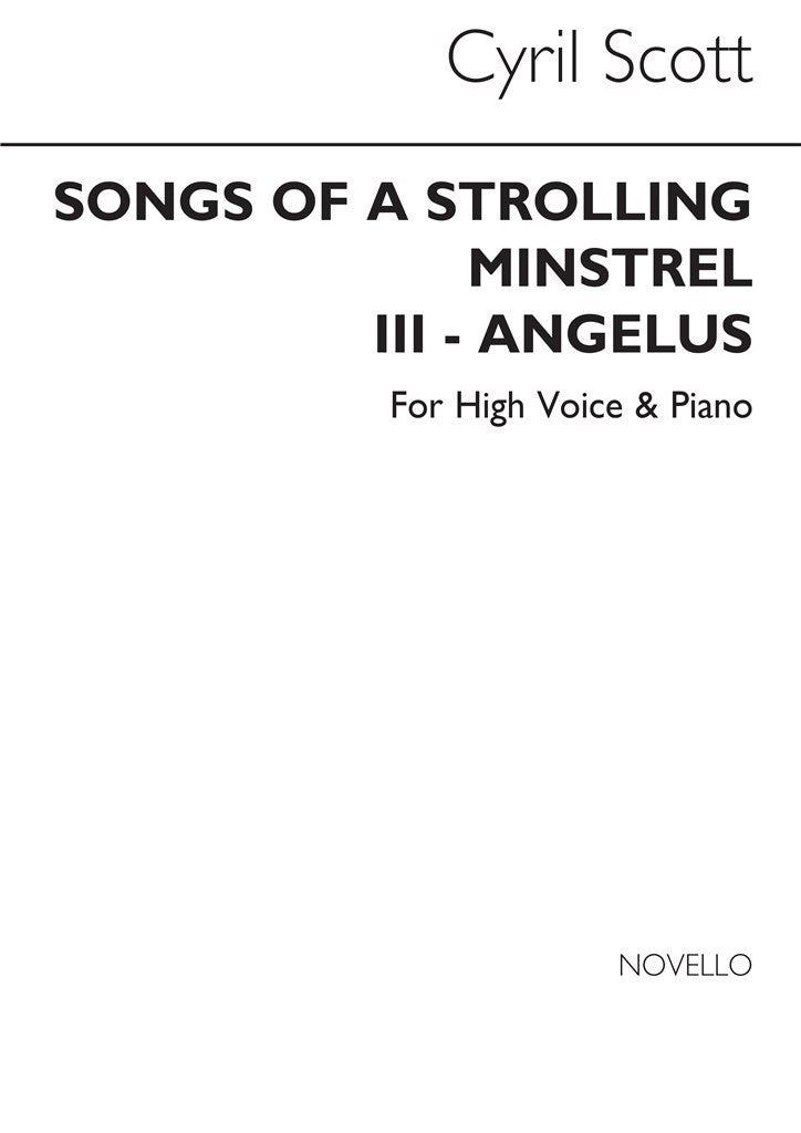 Angelus (From Songs of A Strolling Minstrel) (High Voice and Piano)