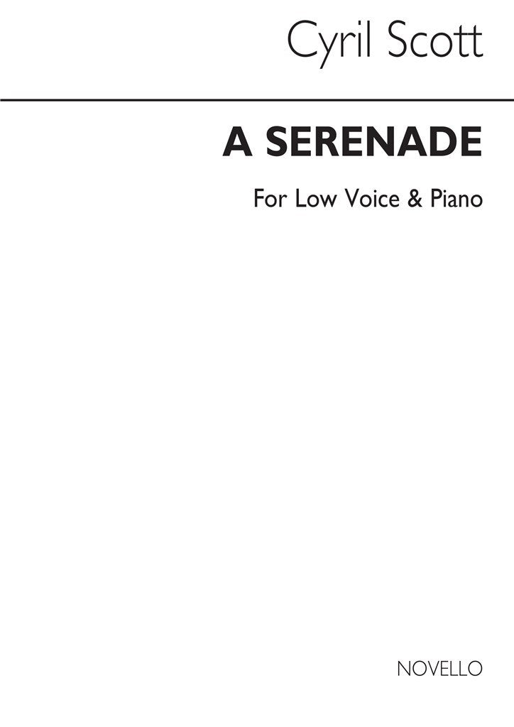 A Serenade Op. 61 No.1 (Low Voice and Piano)