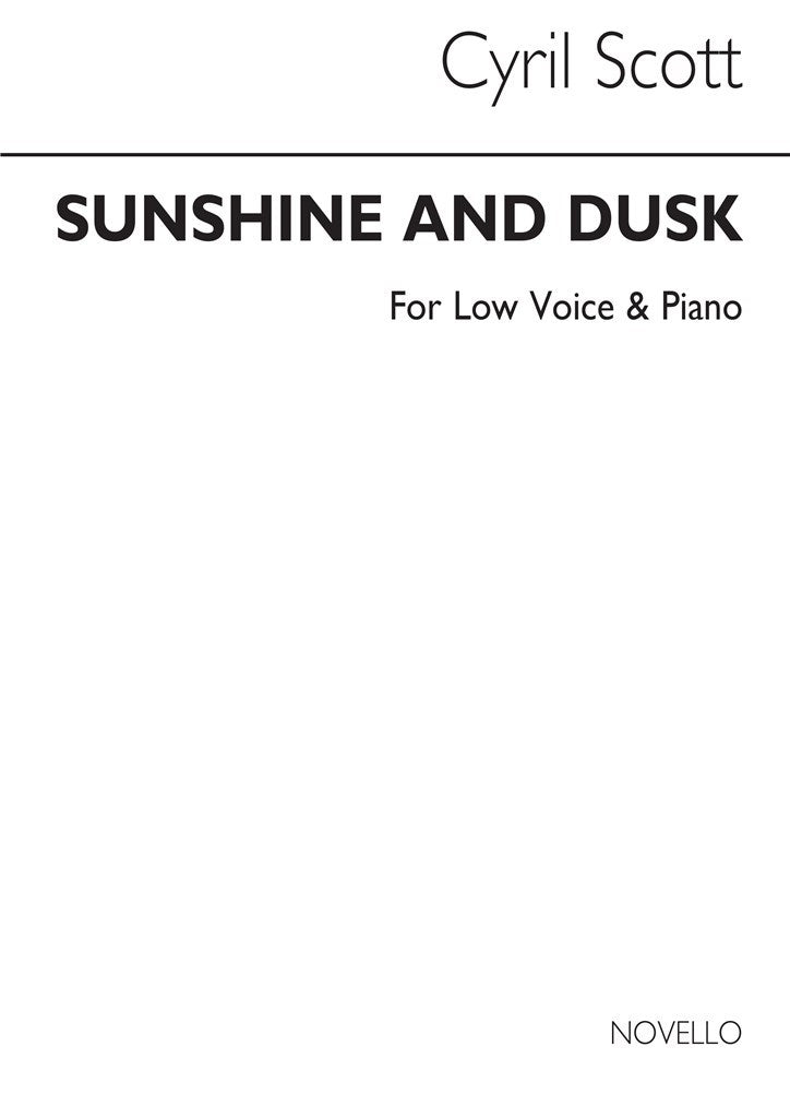 Sunshine and Dusk-low Voice/Piano