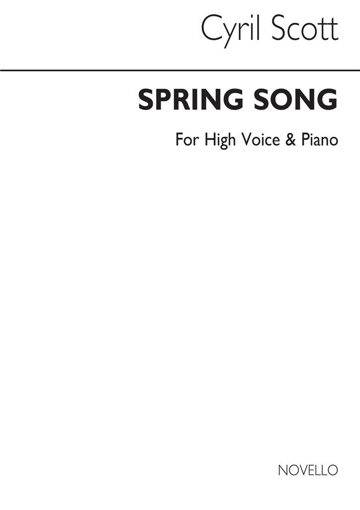 Spring Song-high Voice/Piano