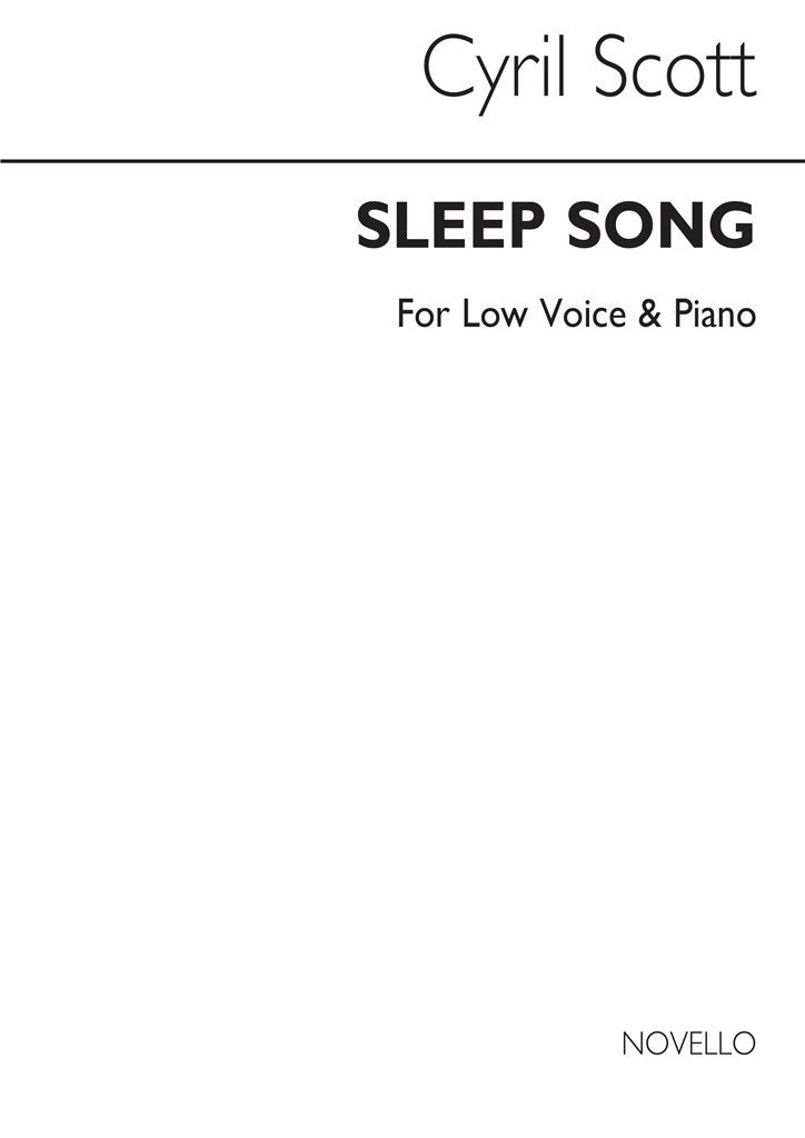 Sleep Song (Low Voice and Piano)