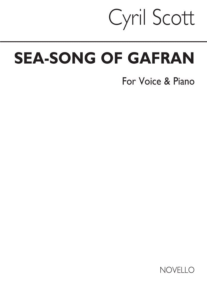 Sea-song of Gafran Voice/Piano