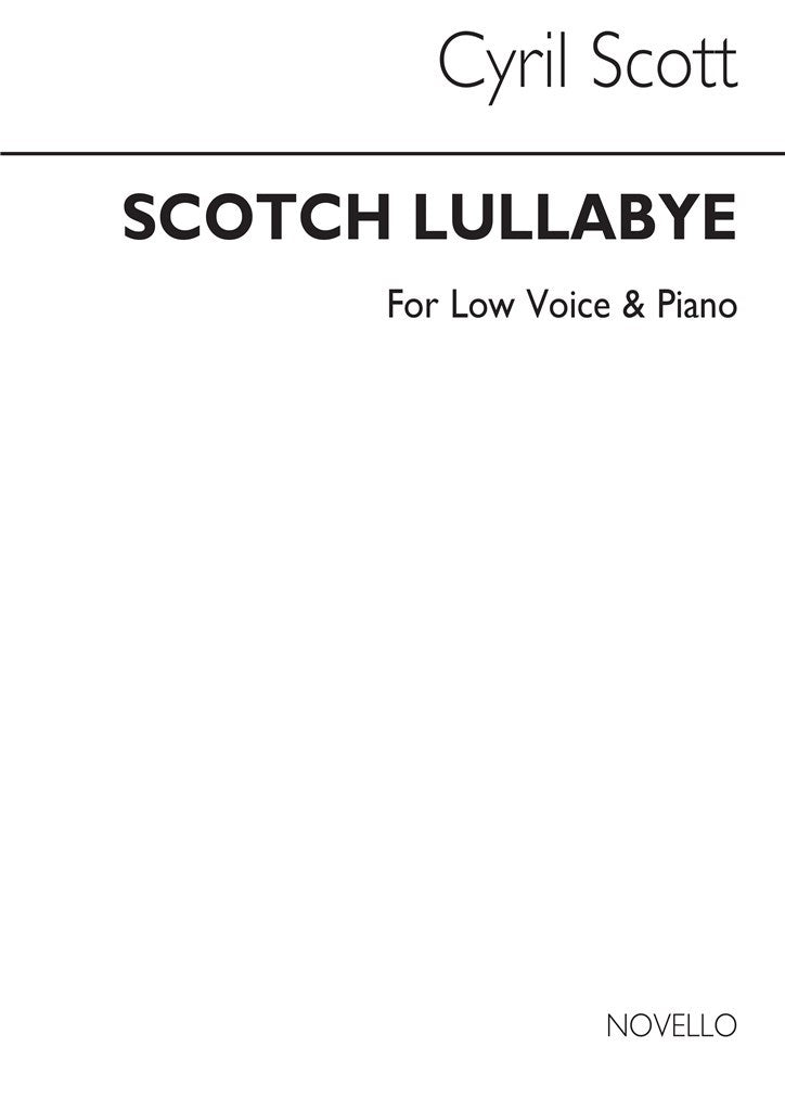 Scotch Lullabye Op. 57 No.3 (Low Voice and Piano)