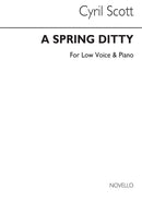 A Spring Ditty Op. 72 No.1 (Low Voice and Piano)