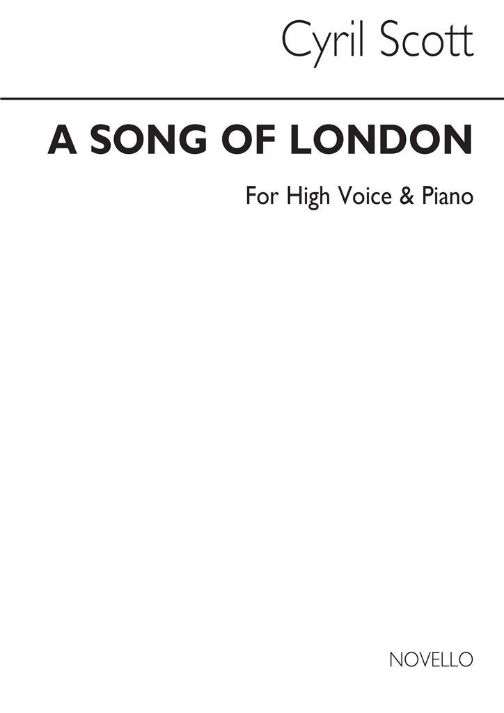 A Song of London Op. 52 No.1 (High Voice and Piano)