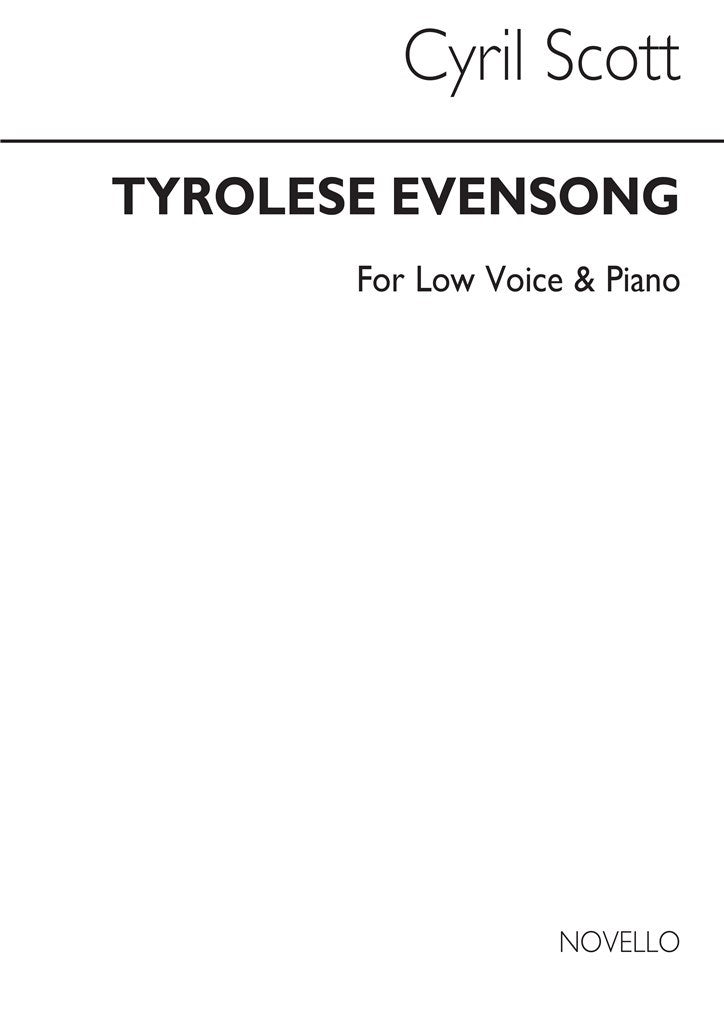 Tyrolese Evensong - Low Voice/Piano