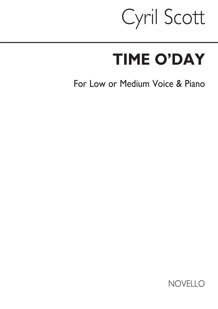 Time O'day-low Or Medium Voice/Piano