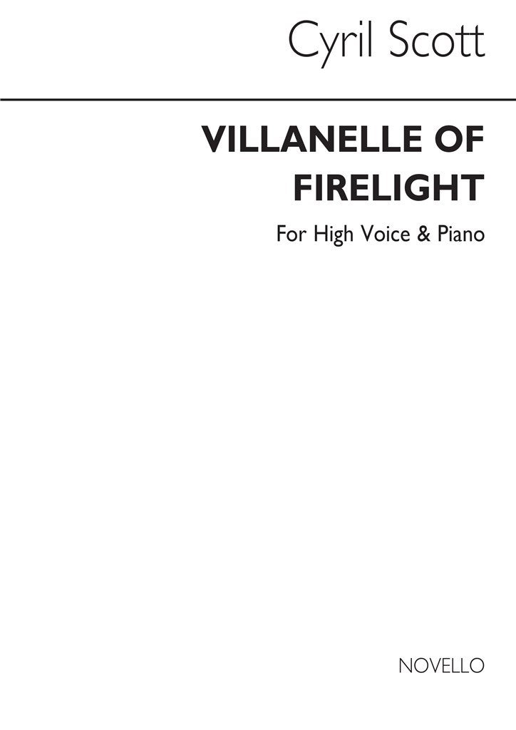 Villanelle of Firelight (High Voice and Piano)