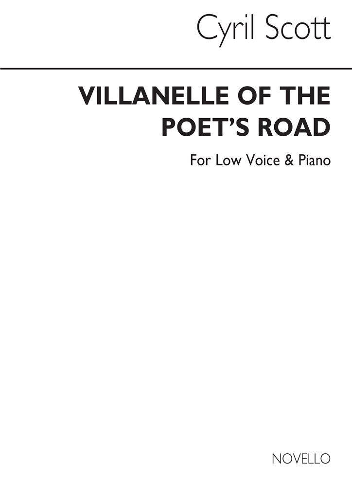 Villanelle of The Poet's Road Op. 74 No.5 (Low Voice and Piano)