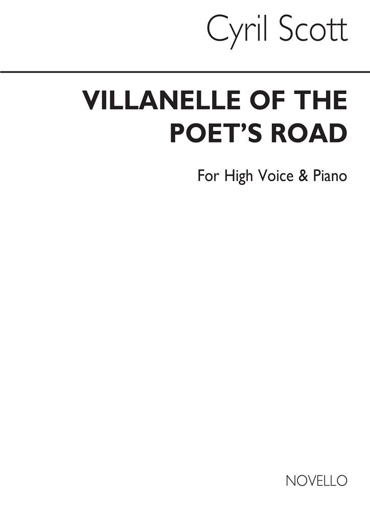 Villanelle of The Poet's Road Op. 74 No.5 (High Voice and Piano)