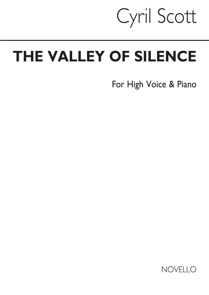 The Valley of Silence Op. 74 No.4 (High Voice and Piano)