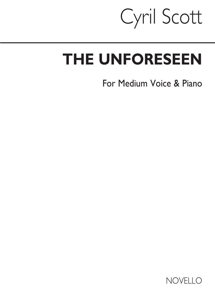 The Unforeseen Op. 74 No.3 (Medium Voice and Piano)