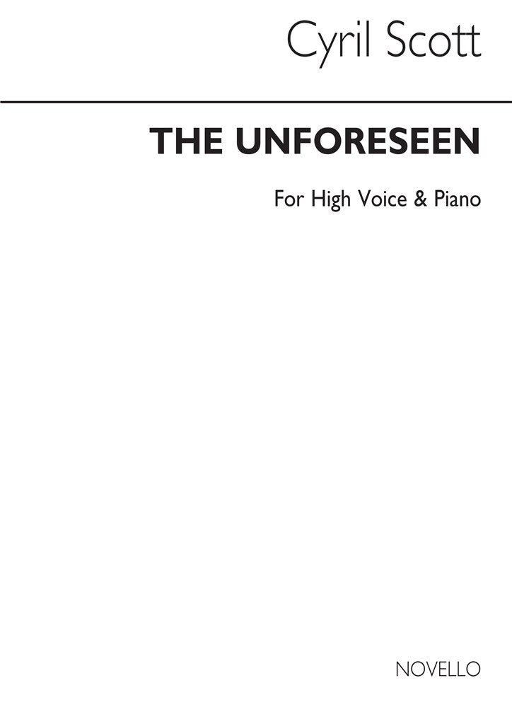 The Unforeseen Op. 74 No.3 (High Voice and Piano)