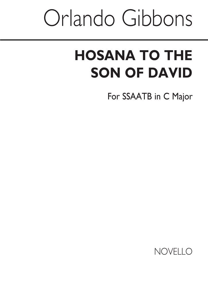 Hosanna To The Son of David