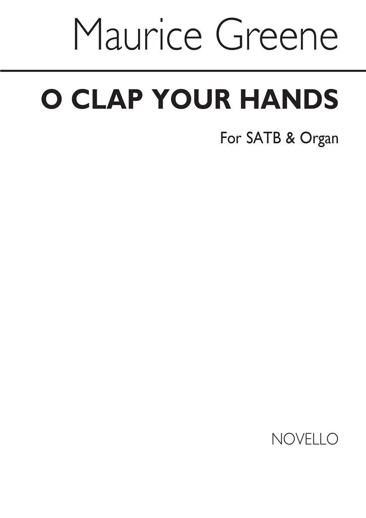 O Clap Your Hands (Choral Score)