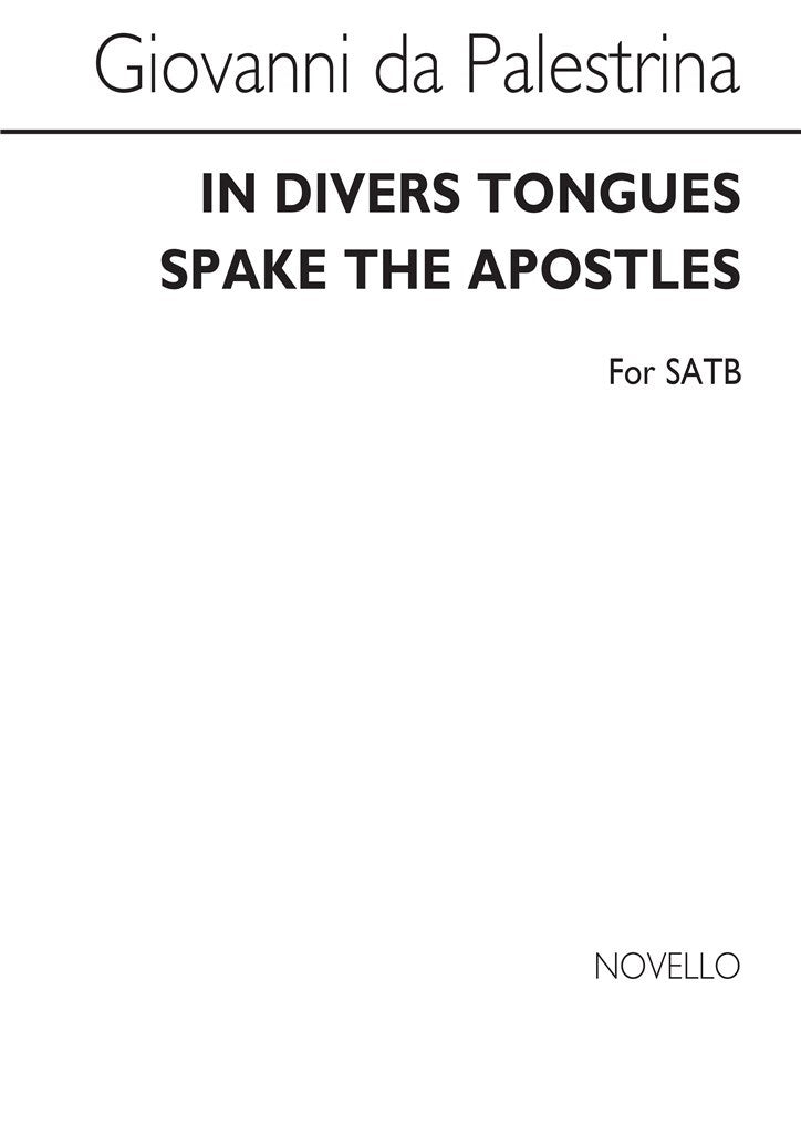 In Divers Tongues Spake The Apostles