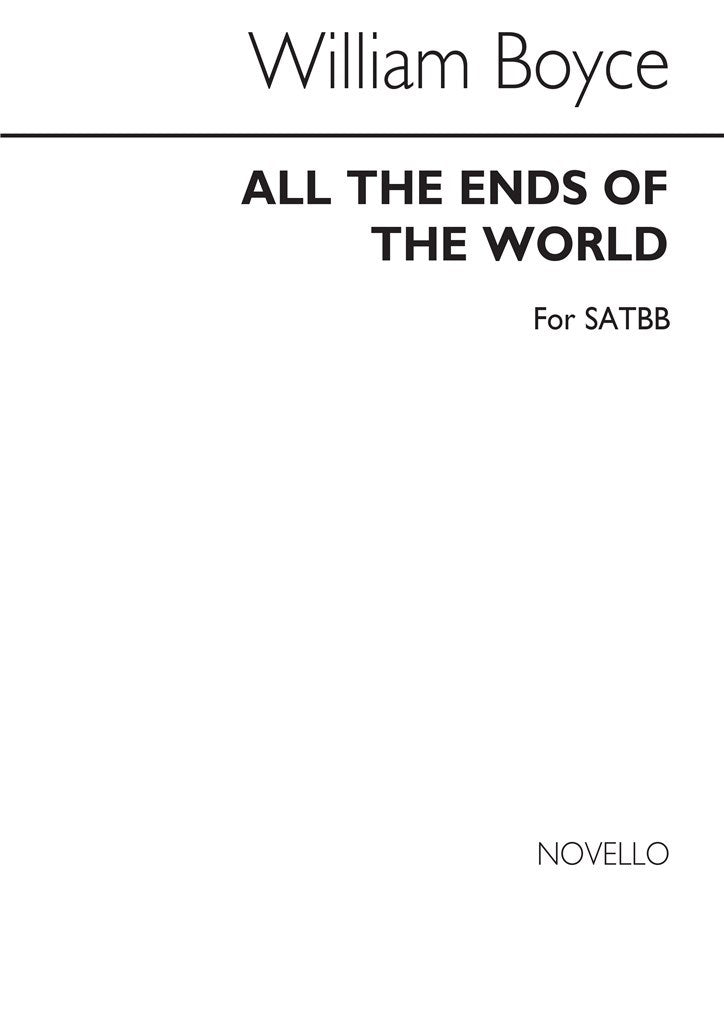 All The Ends of The World (SATBB)