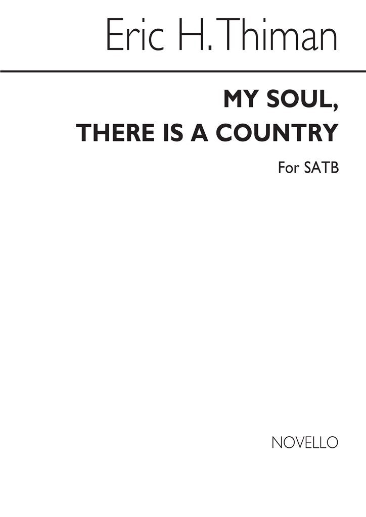 My Soul There Is A Country (SATB)