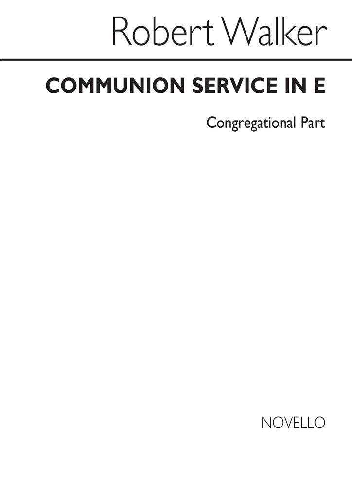 Communion Service In E Series 3 (Congregation Part