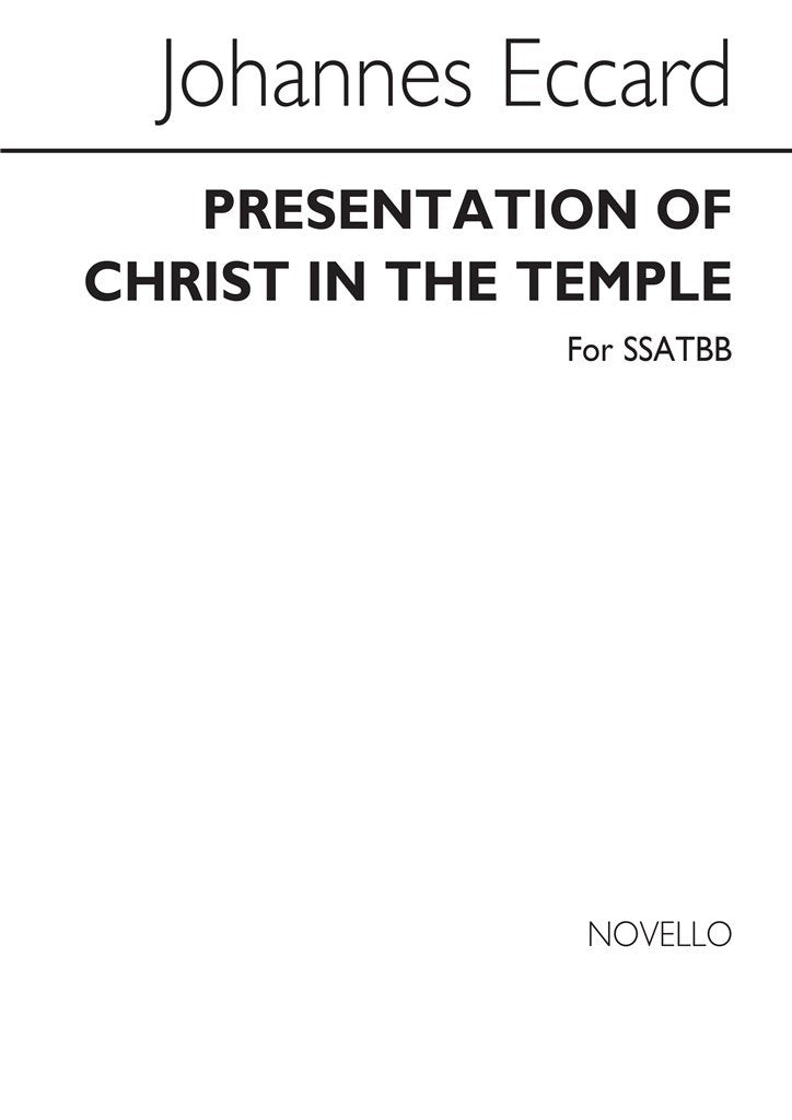 Presentation of Christ In The Temple (SSATBB)