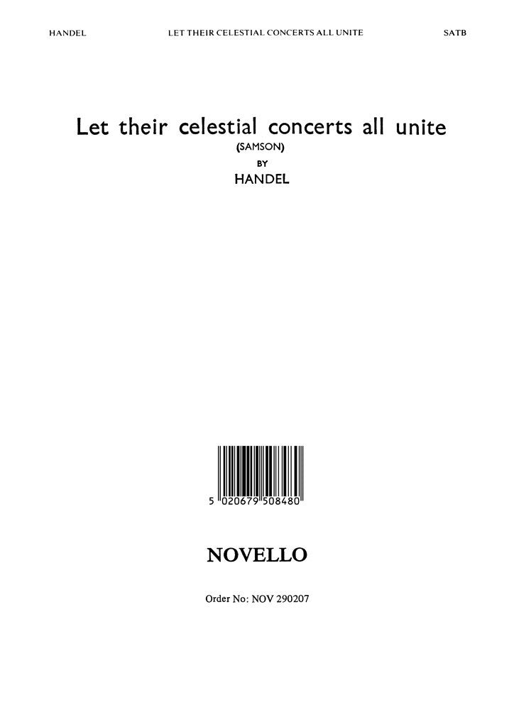 Let Their Celestial Concerts (Samson)