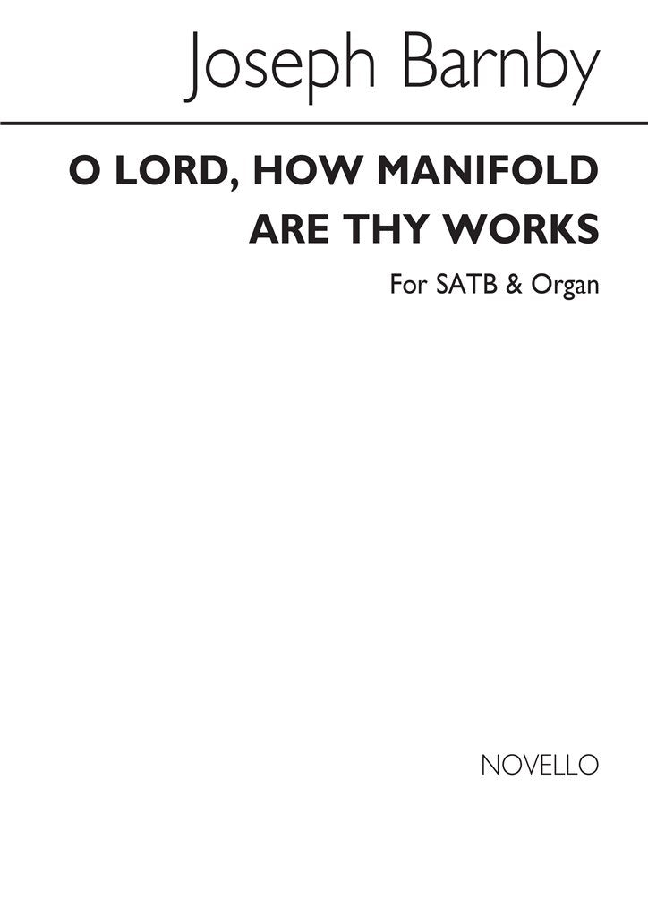 O Lord How Manifold