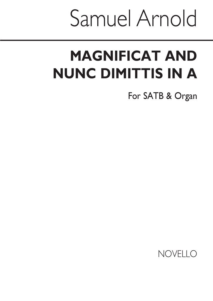 Magnificat and Nunc Dimittis In A