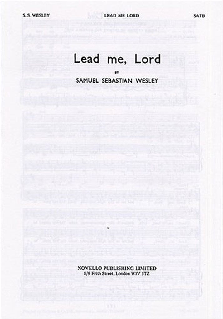 Lead Me Lord (SATB and Organ)