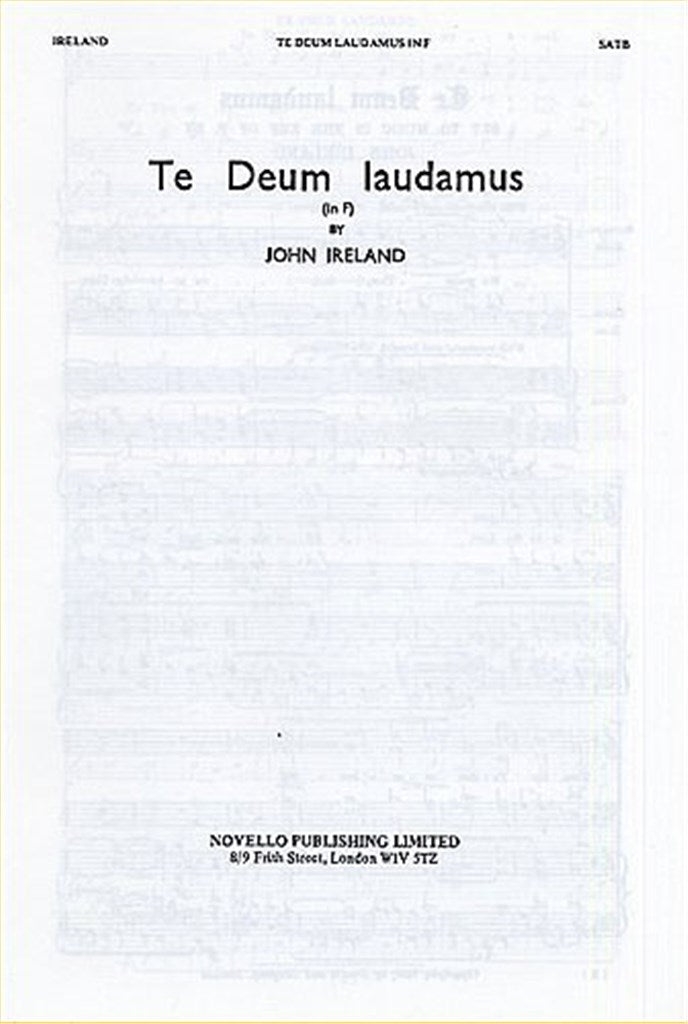 Te Deum Laudamus in F (SATB and Organ)