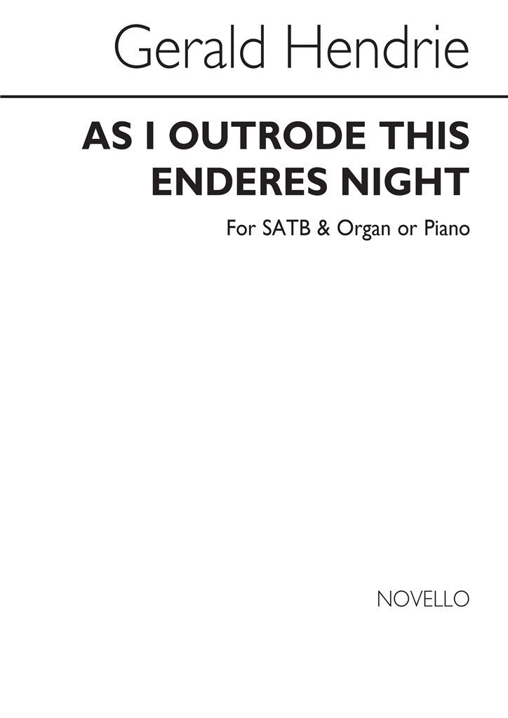 As I Outrode This Enderes Night (Choral Score)