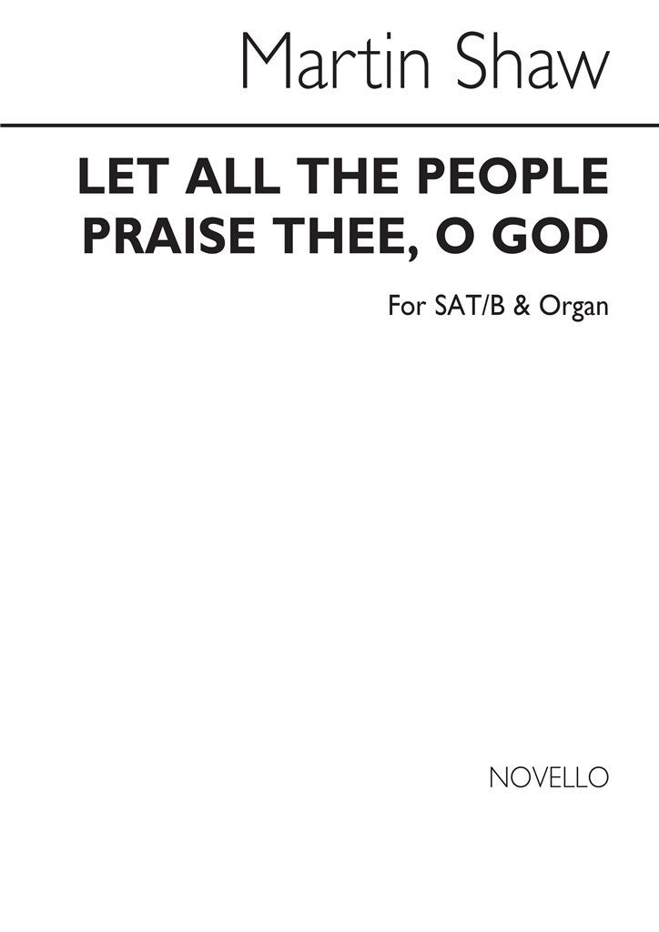 Let All The People Praise Thee